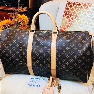Authentic Louis Vuitton Keepal 50- Like NEW COND